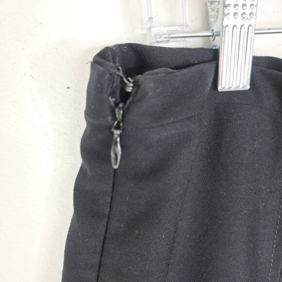 Ann Taylor Loft Embroidered Argyle Circle Box Pleat Skirt in Black White - Picture 6 of 8